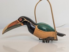 Vintage Sergio Bustamante Artist Proof Toucan Brass Perch Custom 1/1 Sculpture picture