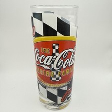 Vintage 1999 Coca-Cola Glass 12oz - The Racing Family, “Driving Your Thirst” picture