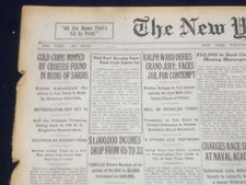 1922 JUNE 14 NEW YORK TIMES - GOLD COINS BY CROESUS FOUND AT SARDIS - NT 8400 picture