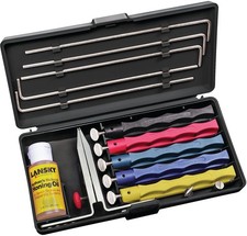 Lansky LKCLX Deluxe Knife Sharpening System 5-Stone Ceramic Kit with Honing Oil picture