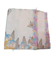 Vintage 1978 Standard Pillowcase - Spring Floral Pattern (Altered) - Iris & Lily picture