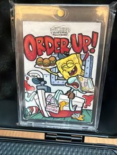 Topps 2025 Chrome SpongeBob 25th - Order Up 1/1 Sketch  Auto Kimber Grobman picture