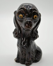 Ceramic Dog Bank Brown Plaster Made in Mexico 7” Tall C-1 picture