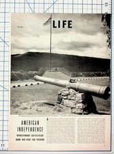 1940 LIFE Magazine Revolutionary War Battlefields Article Print Ad Ephemera picture
