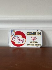 Drink O’ Boy Cola Come In Ice Cold Bottles Inside Advertising Sign picture