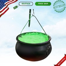 Large Witches Cauldron on 54-Inch Tripod for Outdoor Halloween picture