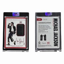 Michael Jackson Bad Tour Keepsake # 286 PRIVATE COLLECTION GLOVE Red 26/87 picture