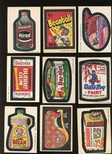 36 Vintage 1973-74 Topps Wacky Packages Stickers Tan Back Wacky Packs Lot picture