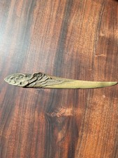 Antique René Gardille French Art Nouveau Bronze Bird Letter Opener c. 1900 picture