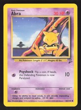 English LP Abra 065/130 BS2 Pokemon Base Set 2 picture