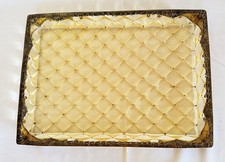 Unique Vintage Rectangular Vanity Perfume Tray Diamond Bottom Lucite 11 X 15 In picture