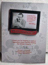 Disney Pin DLR Winter 2007 Cross-U Walt Disney Quote Michael O Grattan Carded picture