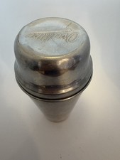 Vintage Aluminum Ovaltine Drink Advertising Mixer / Shaker w/  Logo On Lid picture