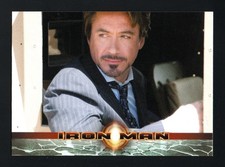 2008 Iron Man Movie BASE Card #2 / BILLIONARE TONY STARK - Robert Downey Jr. RC picture