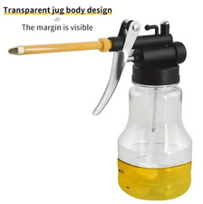 250ML Oil Can Pump Oiler Plastic Lubrication High Pressure picture