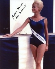 MARLENE SCHMIDT SIGNED AUTOGRAPHED 8x10 PHOTO MISS UNIVERSE '61 RARE BECKETT BAS picture
