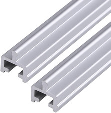 8 FT Aluminum Sliding Screen Door Track, Bottom Track Replacement for Patio Scre picture