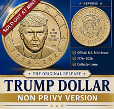 2026-P President Donald J. Trump Semiquincentennial $1 Non Privy 