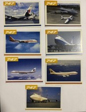1990's United Airlines Pilot TRADING CARDS - 7 Card Set picture