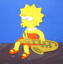 1990s SIMPSONS LISA SAXOPHONE FOX ORIGINAL PRODUCTION CEL Walt Disney bart homer picture