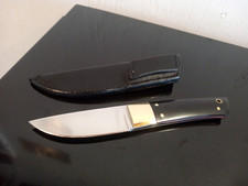 Vintage CustomMade 1991 OWEN VALE (Co.) 8'' Loveless-Style Knife.  ATS-34 Blade. picture