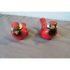 VTG Red Cardinal Birds Figurines Goebel Made In W Germany 1970's CV-73 and CV-74 picture