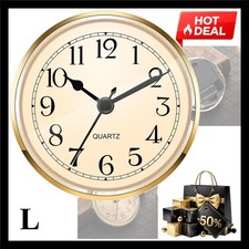 3-1/2 Inch 90 mm Quartz Clock Fit-up/Insert with Arabic Numeral picture