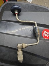 Vintage Stanley Handyman No H1253A Brace Ratcheting Hand Drill Auger Bit Tool 8B picture