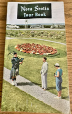 1958 Nova Scotia Tour Book Official Highway Guide Vintage Canadiana Bagpiper picture
