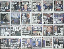 Joe Biden 24 RISE+FALL Newspaper Lot Election New York Post Daily Harris Trump picture