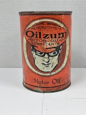 Vintage Early Oilzum Motor Oil 1 Quart Can White & Bagley Co. picture