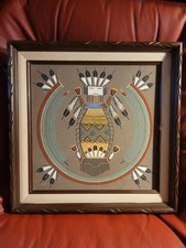 Vintage Navajo Sand Painting 