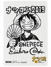 NatsuComi 2019 ONE PIECE Luffy Clear Card Limited Promo Japan Rare Official picture