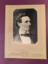 Abraham Lincoln 1860 Silver Print • From Original Alexander Hesler Negative • Fr picture