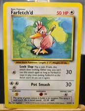 farfetch'd 27/102 BASE SET 1999 POKEMON ENGLISH VINTAGE picture