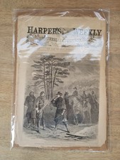 1863 Harper’s Weekly AUTHENTIC February 14 Issue COMPLETE- Civil War Gettysburg picture
