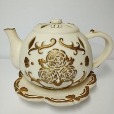 🫖Vintg. Partylite Tea Time Teapot Tealight Candle Holder '90's Pre-Owned No Box picture
