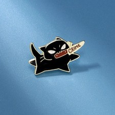 Cute Black Cat Enamel Brooch Cartoon Animal Lapel Pin Backpack Hat Clothing Acce picture