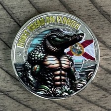 Don’t Tread On Florida Challenge Coin First Responders Public Safety Gator Coin picture