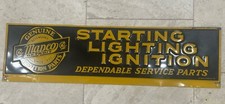 Vintage MAPCO Ignition Parts Service Tin Sign Starting Original Detroit Embossed picture