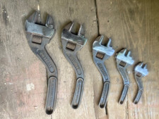 Westcott Adjustable Wrenches, Set of 5, Keystone Mfg. Co. Great Condition picture