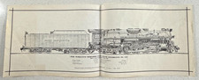 Vintage 1973 Pere Marquette 1225 Steam Locomotive Print MSU Railroad Club 11x30 picture
