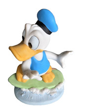 Vintage 1980s Disney Donald Duck Surfing Figurine Bisque Porcelain 4