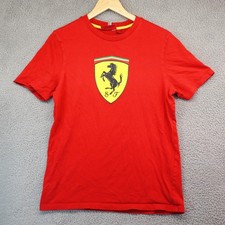 Ferrari Men Small Scuderia Red Big Logo Shirt picture
