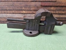 VINTAGE YOST MFG CO. NO 343  BENCH VISE MADE IN USA MEADVILLE PA. SOLID VISE picture