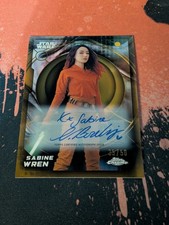 2026 Topps Chrome Star Wars Sabine Wren Auto Gold /50 Natasha Liu Bordizzo picture