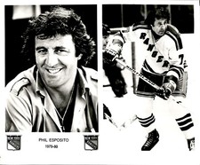 PF17 Original Photo PHIL ESPOSITO 1979-80 NEW YORK RANGERS NHL HOCKEY CENTER picture