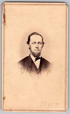 Antique CDV Circa 1860s S.L. Miller Handsome Bearded Man Millersburg PA picture