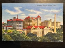 Vintage Postcard 1947 St. Francis Hospital, Peoria Illinois (IL) picture