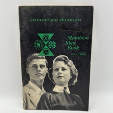 Vintage 1950's 4-H Club Westinghouse ELECTRIC PROGRAM Members Idea PB Book picture